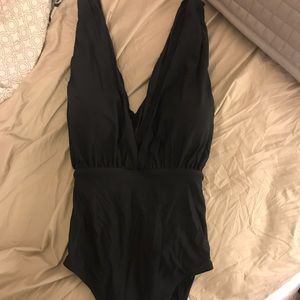 Anthropologie black one piece